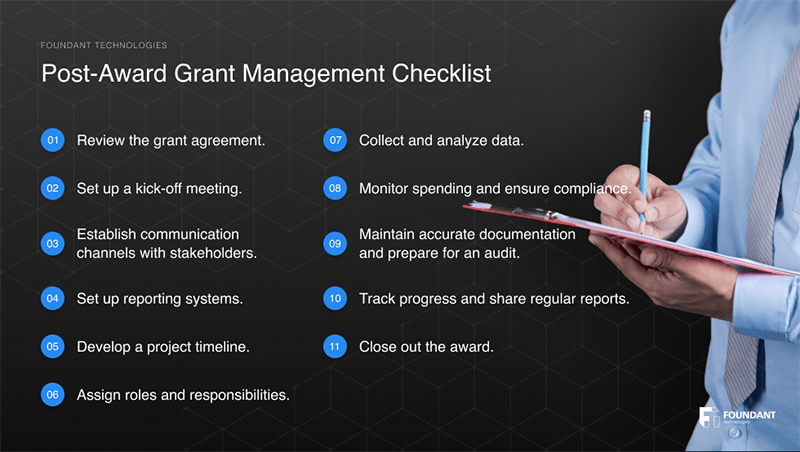 Post Award Grant Management Checklist