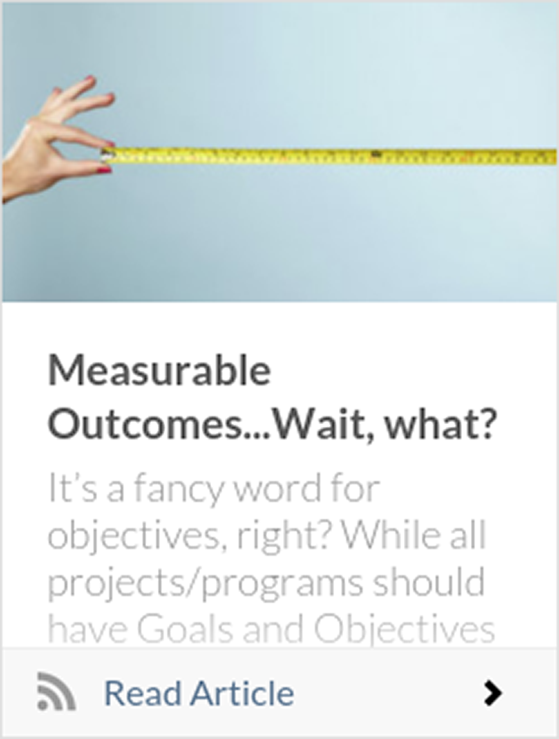 Measurable Outcomes...Wait, what?