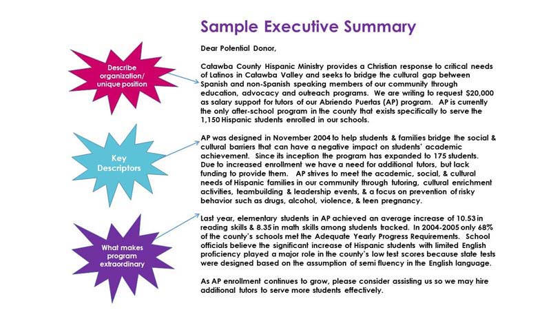 Sample Executive Summary